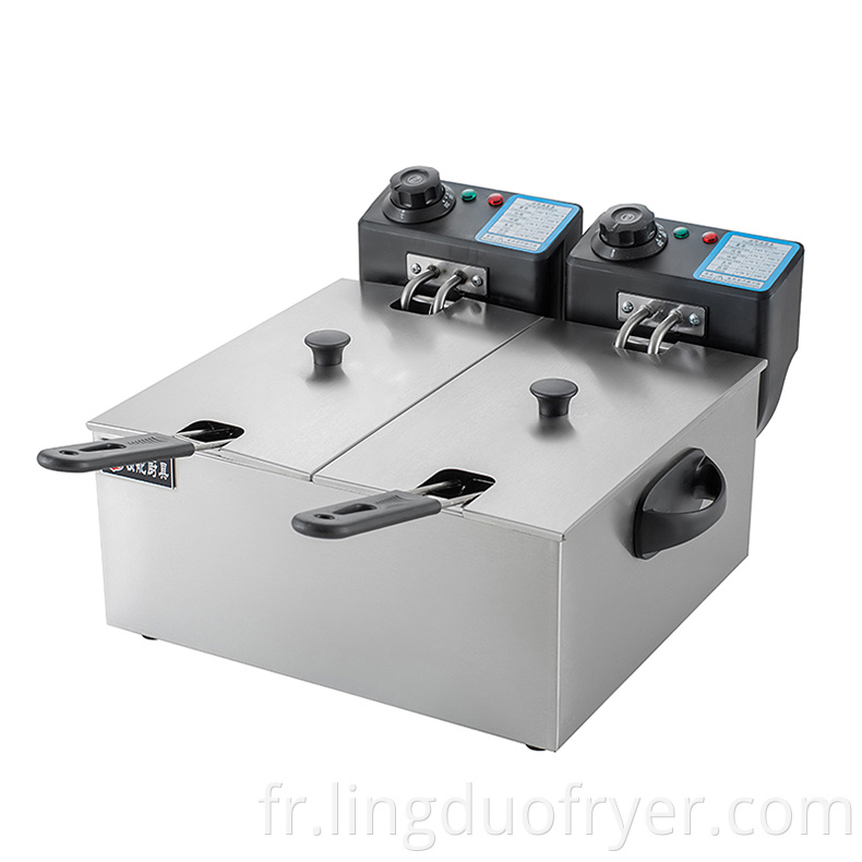 4l Dual Cylinder Electric Fryer Right